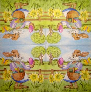 184 Rabbits:  unnatürlich - 3-ply - 35x35 cm
